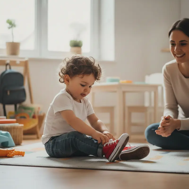 En nuestra escuela infantil en Canillejas (Madrid), trabajamos la autonomía desde el primer año dentro de un entorno bilingüe franco-español cuidadosamente diseñado.